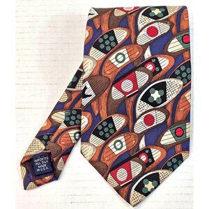 Vintage Harken Ltd All Silk Vintage Golf Print Tie Made In U.S.A.
